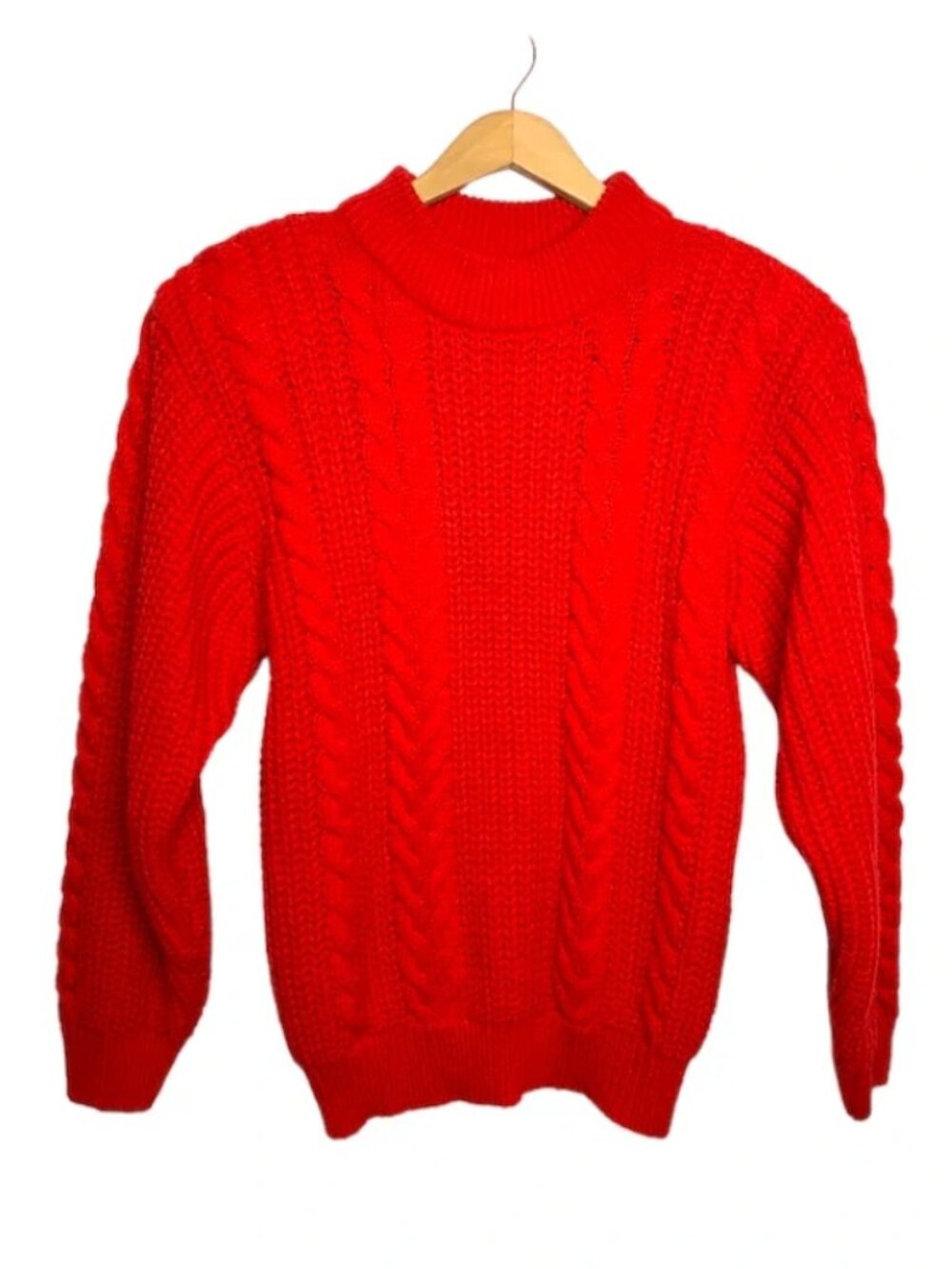 80s Red Knit Sweater